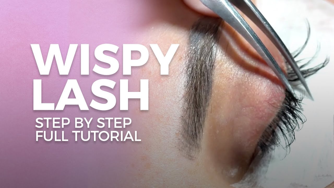 Wispy Eyelash Extension - Strip Lash Full Tutorial