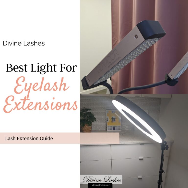 Best light for eyelash extensions. Glamcor vs Ring Light. @DivineLashes.ca