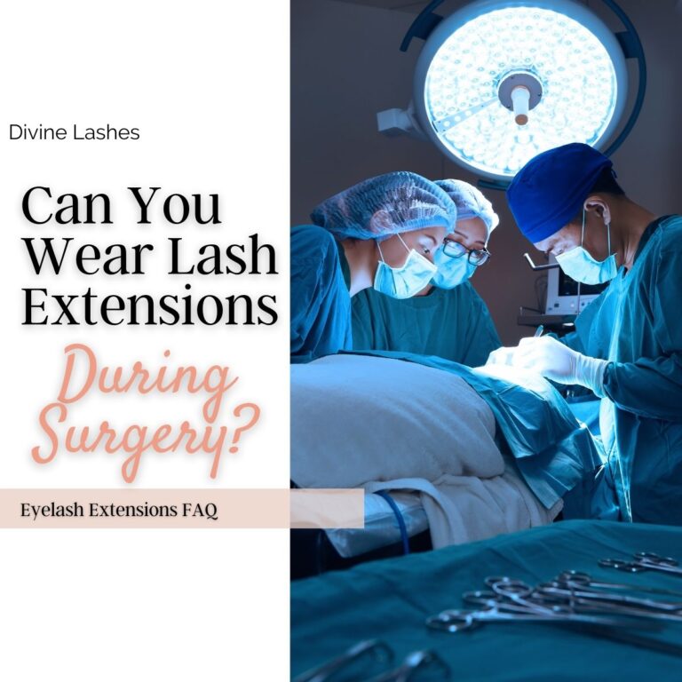 Can you wear eyelash extensions during surgery? Group of surgeons operating on patient.