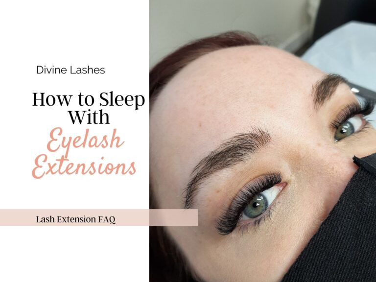 Full set of volume eyelash extensions.