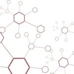 Scientific molecular structure diagram representing the advanced peptide complex in Divine Lashes serum.