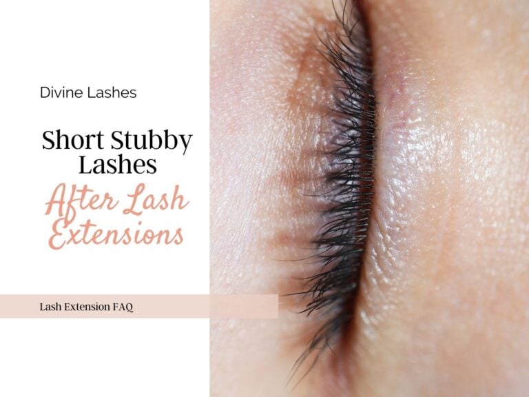 Short and stubby eyelashes after lash extensions @DivineLashes