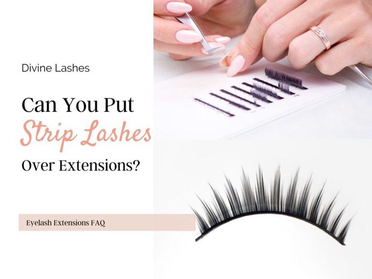 Can you put strip lashes over extensions?